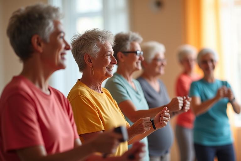 Active aging fitness programs for seniors
